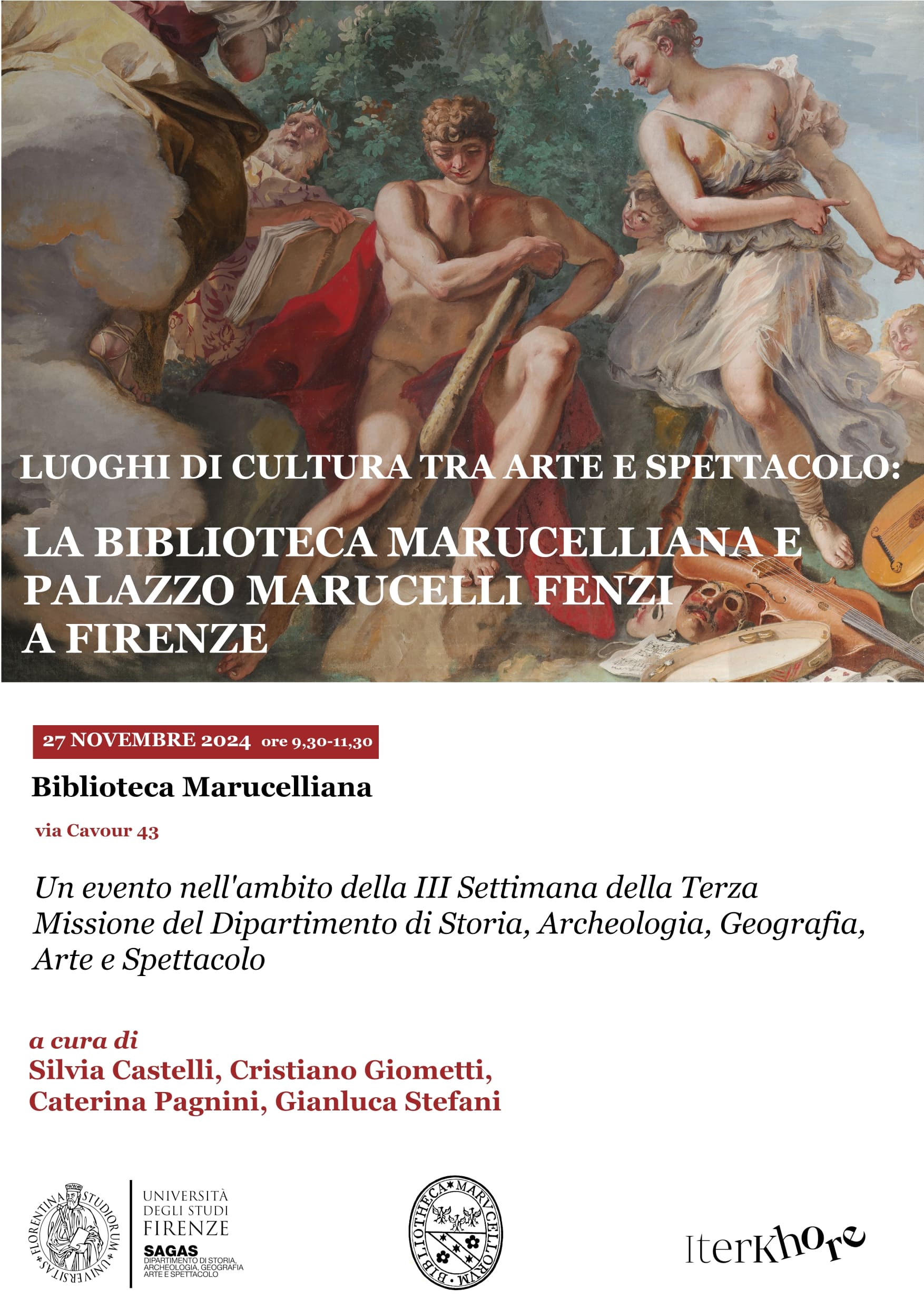 Luoghi di cultura tra arte e spettacolo: la Biblioteca Marucelliana e Palazzo Marucelli Fenzi a Firenze.